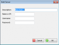 Add Server dialog